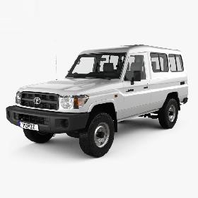 Toyota Land Cruiser (J78) Wagon with HQ interior 2010 3D